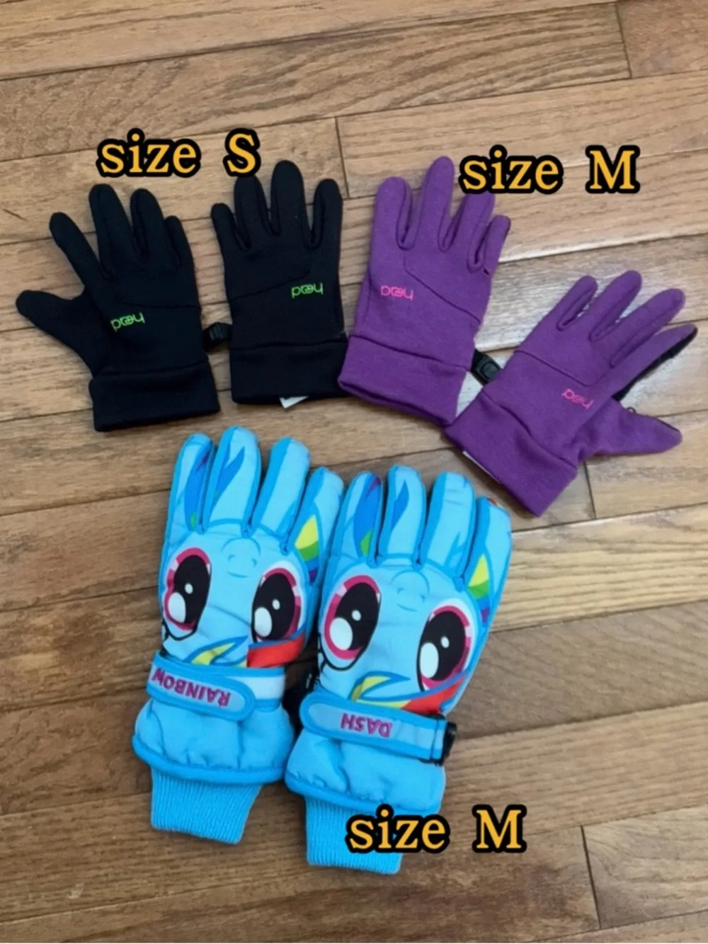 HEAD Kids Gloves - Black S -Purple M free Girl 3M Blue size M G